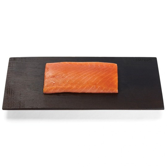 Ventresca di Salmone 100g impiattato Caviar Milan