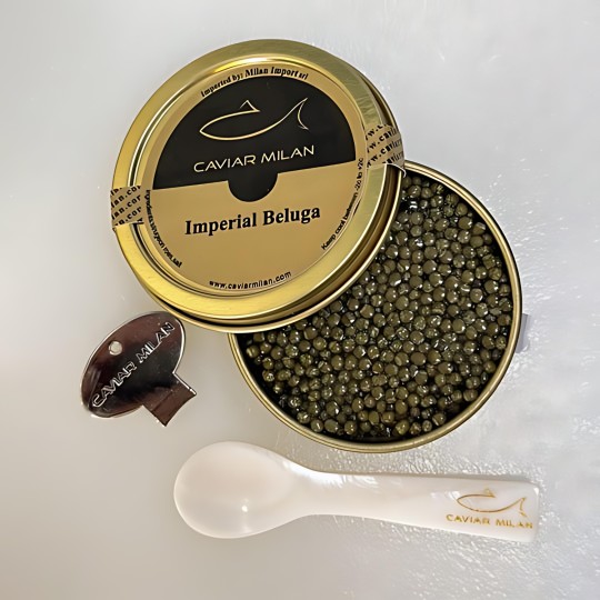 Caviale Imperial Beluga ambientato - Caviar Milan